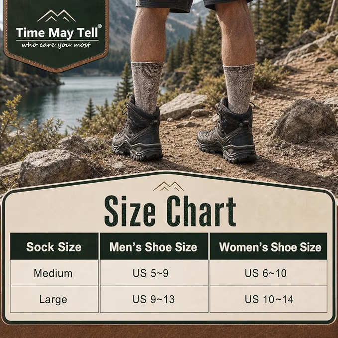 Merino Wool Thermal Hiking Boot Socks